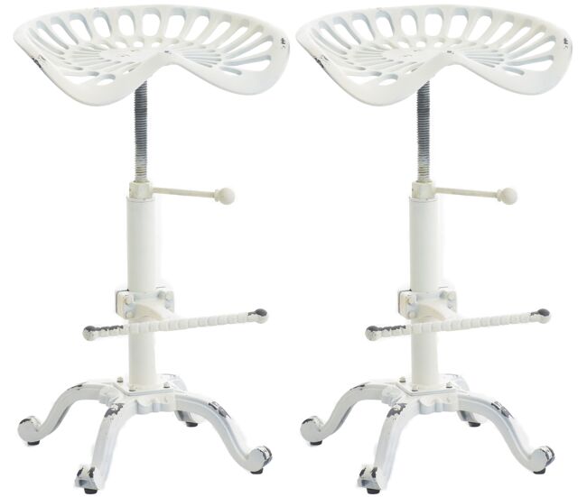 Set de 2 taburetes de bar butch 44x34x56 cm