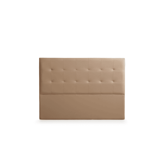 Cabeceira Estofada ATENEA Pele Sintética 210x120x8 cm - Dourado - Moonia