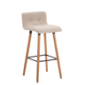 Taburete de bar Lincoln Tela Crema 49X42X94 cm