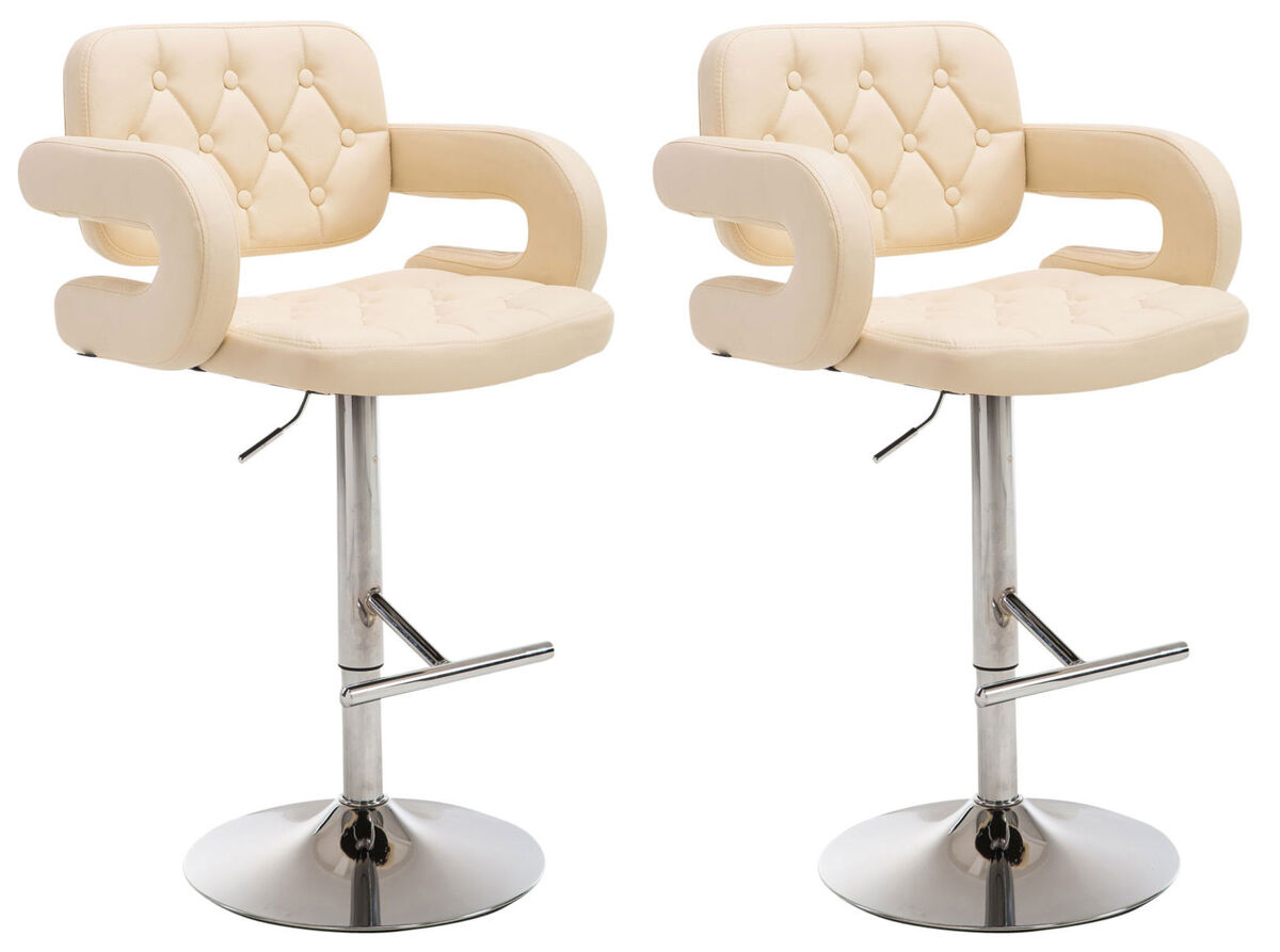 Set de 2 taburetes de bar dublin 62x55x103 cm
