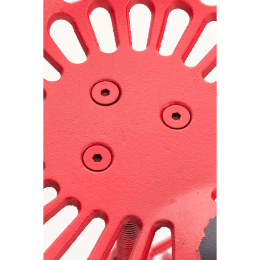 Set De 2 Taburetes De Bar Butch Metal Rojo 34X44X56 cm
