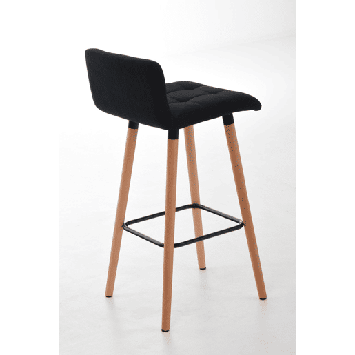 Taburete de bar Lincoln Tela Negro 49X42X94 cm Taburete de bar Lincoln Tela Negro 49X42X94 cm