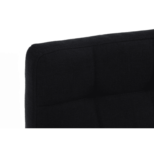 Taburete de bar Lincoln Tela Negro 49X42X94 cm Taburete de bar Lincoln Tela Negro 49X42X94 cm