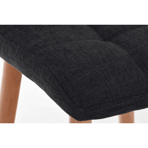 Taburete de bar Lincoln Tela Gris oscuro 49X42X94 cm