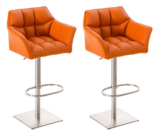 Set de 2 taburetes de bar damaso 64x45x88cm