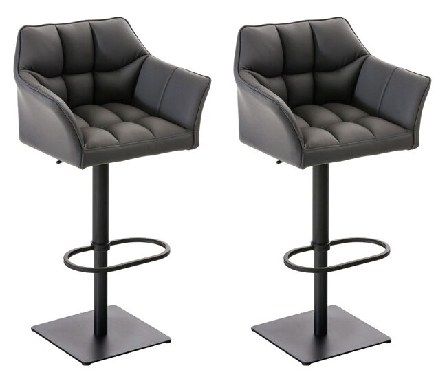 Set de 2 taburetes de bar damaso 64x45x88cm