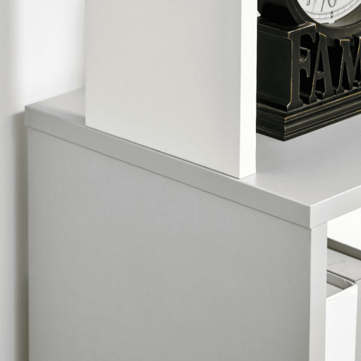 HOMCOM Estante de Livros em Forma de S Estante com 5 Prateleiras Abertas para Sala de Estar Escritório Estúdio Anti-Tombo Carga Máxima 100kg 33x28x161cm Branco e Cinza Claro