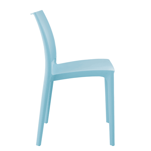 Silla Apilable Maya Plástico Azul claro 50X44X81 cm