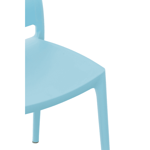 Silla Apilable Maya Plástico Azul claro 50X44X81 cm