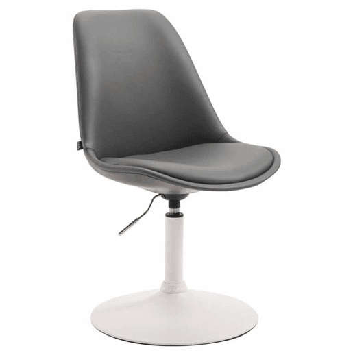 Set de 4 sillas Lounge Maverick en polipiel Simil cuero Gris 57X48X76 cm