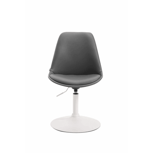 Set de 4 sillas Lounge Maverick en polipiel Simil cuero Gris 57X48X76 cm