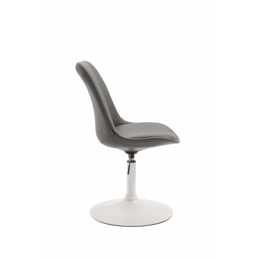 Set de 4 sillas Lounge Maverick en polipiel Simil cuero Gris 57X48X76 cm