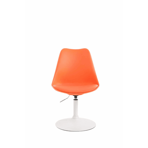 Set de 4 sillas de comedor Maverick con pie de trompeta Plástico Naranja 57X48X76 cm