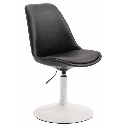 Set de 4 sillas Lounge Maverick en polipiel Simil cuero Negro 57X48X76 cm