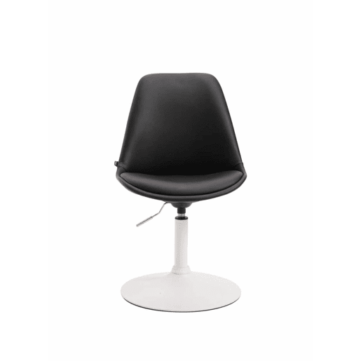Set de 4 sillas Lounge Maverick en polipiel Simil cuero Negro 57X48X76 cm