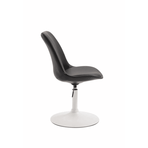 Set de 4 sillas Lounge Maverick en polipiel Simil cuero Negro 57X48X76 cm