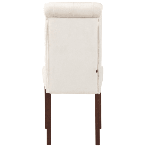 Silla de comedor Lisburn Terciopelo Crema 63X45X98 cm