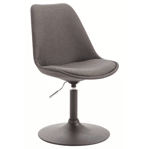 Set de 4 sillas de comedor Maverick en tela Gris oscuro 57X48X76 cm
