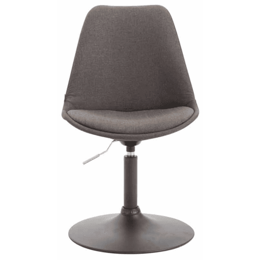 Set de 4 sillas de comedor Maverick en tela Gris oscuro 57X48X76 cm