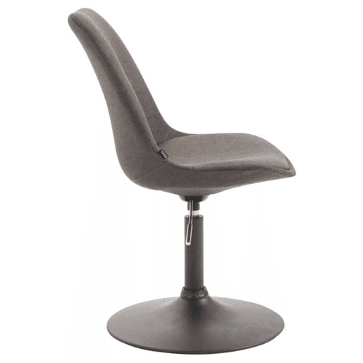 Set de 4 sillas de comedor Maverick en tela Gris oscuro 57X48X76 cm