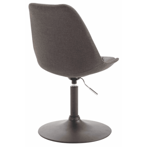 Set de 4 sillas de comedor Maverick en tela Gris oscuro 57X48X76 cm