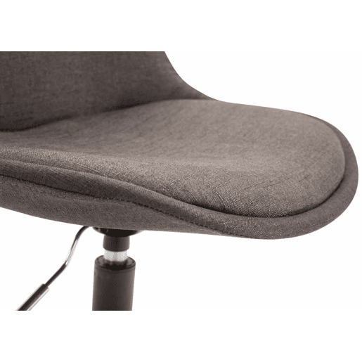 Set de 4 sillas de comedor Maverick en tela Gris oscuro 57X48X76 cm