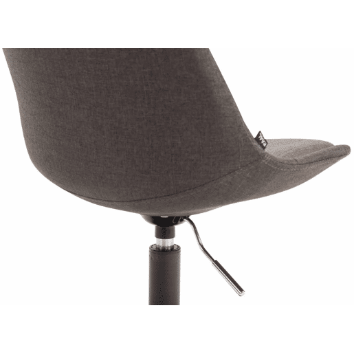 Set de 4 sillas de comedor Maverick en tela Gris oscuro 57X48X76 cm