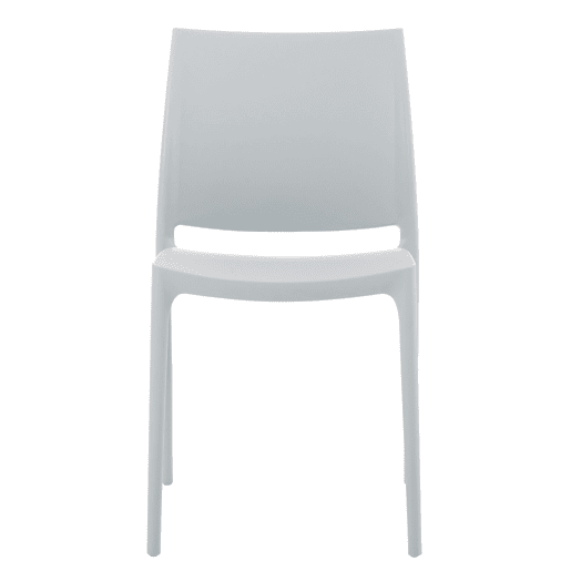 Silla Apilable Maya Plástico Gris claro 50X44X81 cm