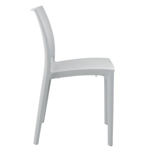 Silla Apilable Maya Plástico Gris claro 50X44X81 cm