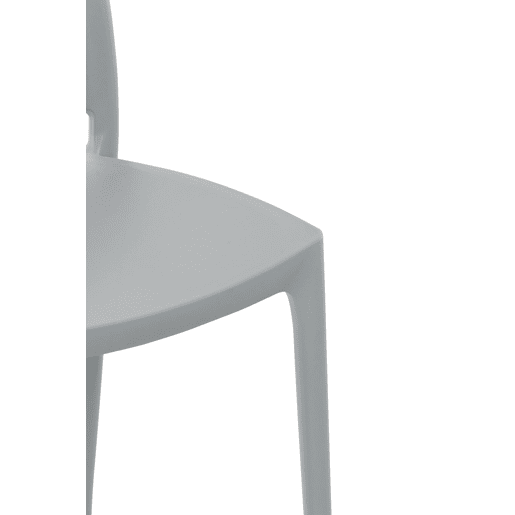 Silla Apilable Maya Plástico Gris claro 50X44X81 cm