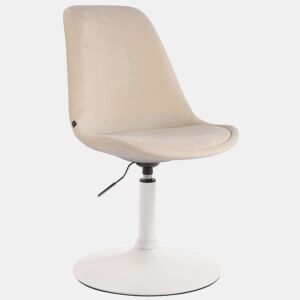 Silla Comedor Maverick En Terciopelo Crema 57X48X76 cm
