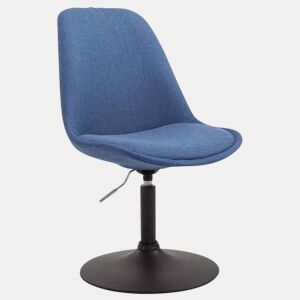 Silla De Comedor Maverick En Tela Azul 57X48X76 cm