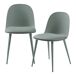 Juego de 2 sillas de comedor Kangasala tapizado cuero sintético Juego de 2 sillas de comedor Kangasala tapizado cuero sintético Verde