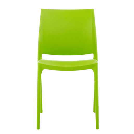 Silla Apilable Maya Plástico Verde 50X44X81 cm