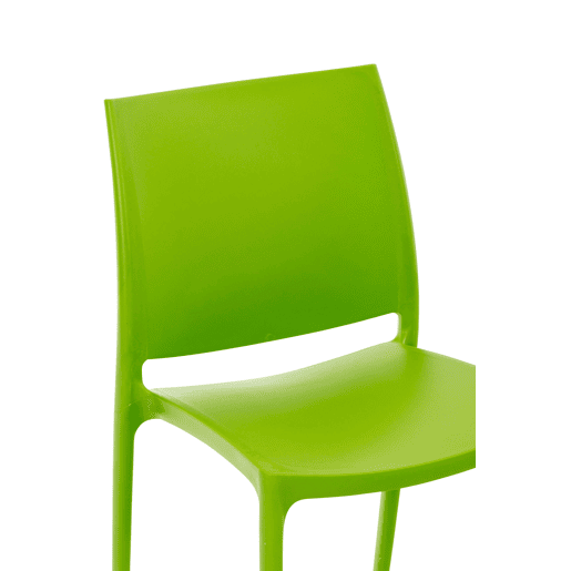 Silla Apilable Maya Plástico Verde 50X44X81 cm