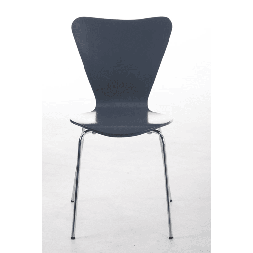 Silla de Visita Apilable Calisto Madera Gris 49X45X85 cm