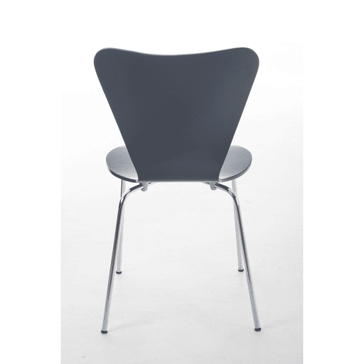 Silla de Visita Apilable Calisto Madera Gris 49X45X85 cm