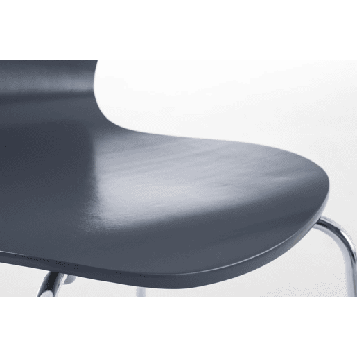 Silla de Visita Apilable Calisto Madera Gris 49X45X85 cm
