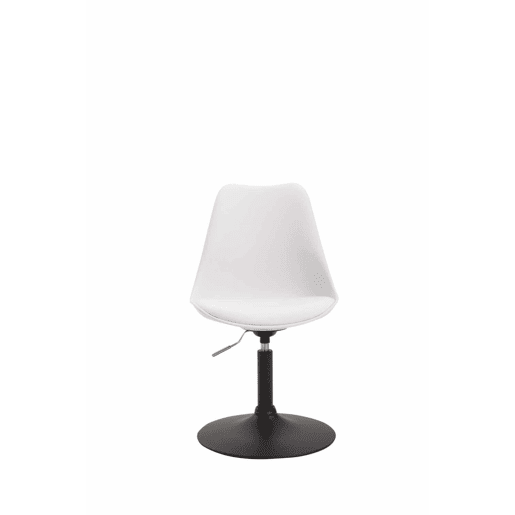 Set de 4 sillas de comedor Maverick con pie de trompeta Plástico Blanco 57X48X76 cm