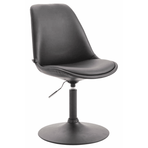 Silla De Comedor Maverick Simil cuero Negro 57X48X76 cm