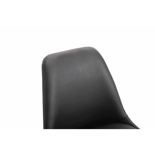 Silla De Comedor Maverick Simil cuero Negro 57X48X76 cm