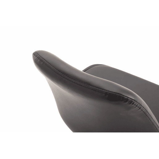 Silla De Comedor Maverick Simil cuero Negro 57X48X76 cm