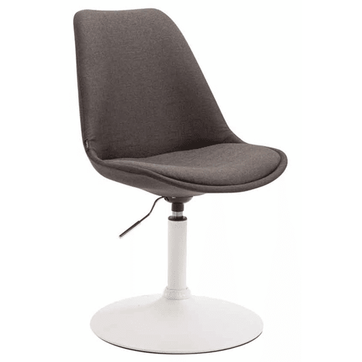 Set de 4 sillas de comedor Maverick en tela Gris oscuro 57X48X76 cm