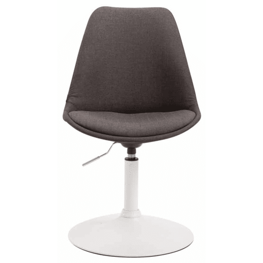 Set de 4 sillas de comedor Maverick en tela Gris oscuro 57X48X76 cm