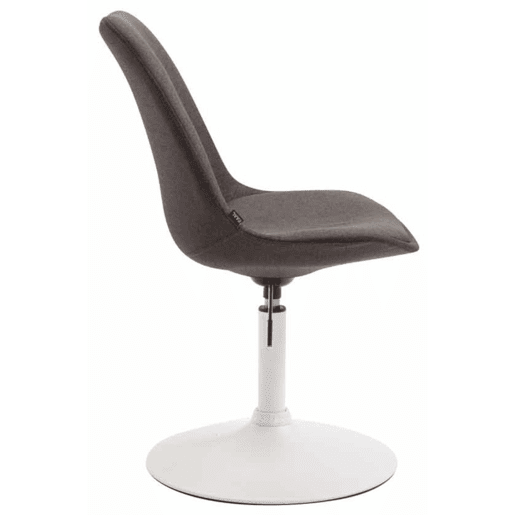 Set de 4 sillas de comedor Maverick en tela Gris oscuro 57X48X76 cm