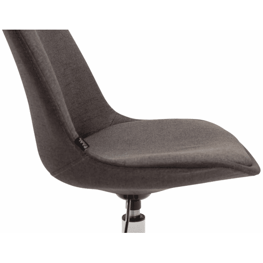 Set de 4 sillas de comedor Maverick en tela Gris oscuro 57X48X76 cm