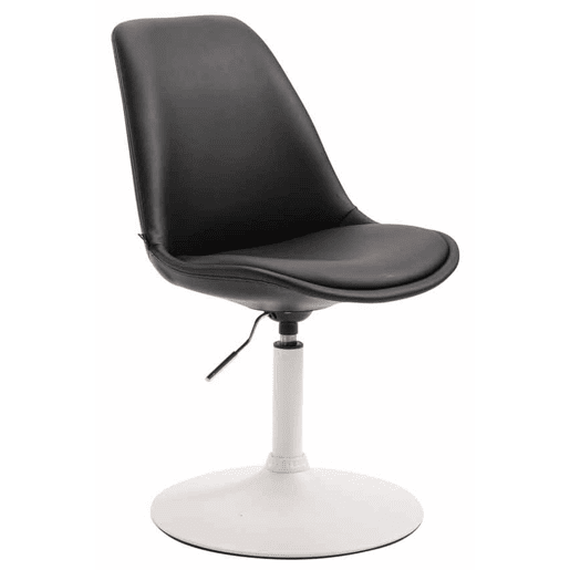 Silla De Comedor Maverick Simil cuero Negro 57X48X76 cm Silla De Comedor Maverick Simil cuero Negro 57X48X76 cm