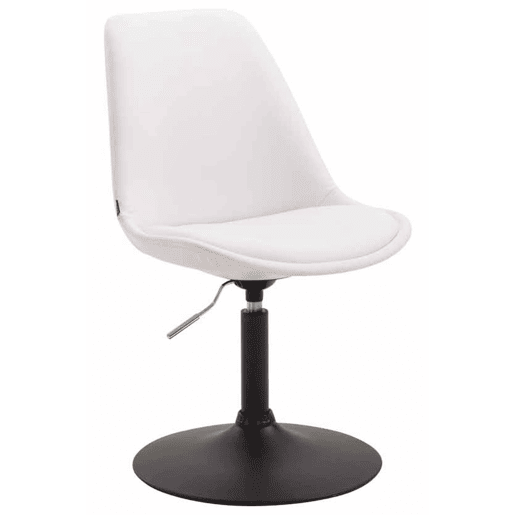Set de 4 sillas Lounge Maverick en polipiel Simil cuero Blanco 57X48X76 cm