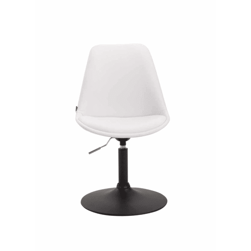 Set de 4 sillas Lounge Maverick en polipiel Simil cuero Blanco 57X48X76 cm