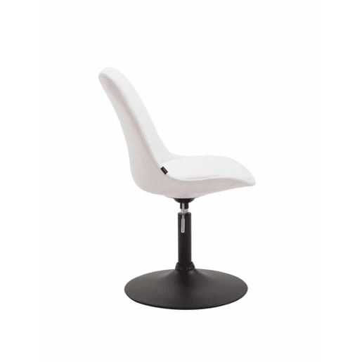 Set de 4 sillas Lounge Maverick en polipiel Simil cuero Blanco 57X48X76 cm